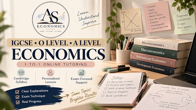tutor igcse, o level and a level economics