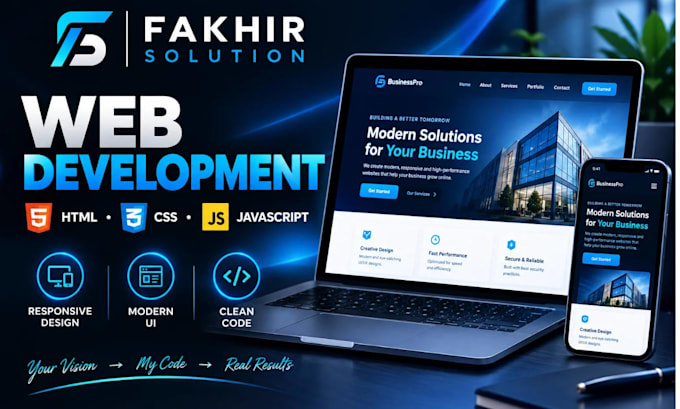 uild a modern responsive website