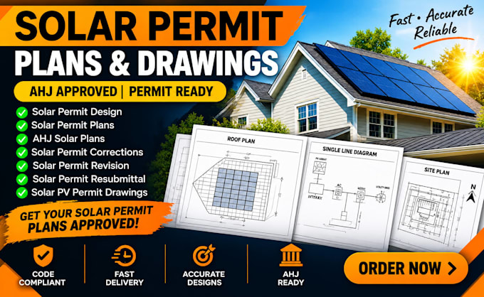 design solar permit plans ahj solar plans pv permit drawings