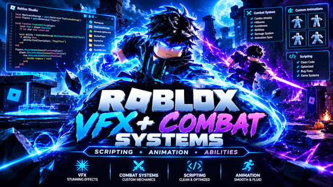 do roblox vfx, roblox combat ability system, roblox scripting, roblox animation