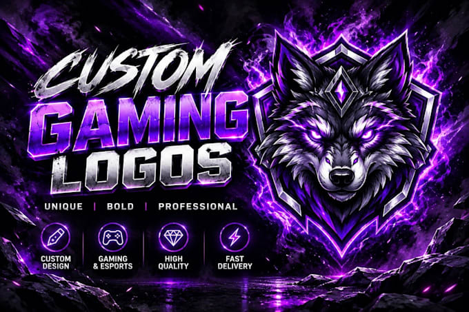 designed a custom gaming and esports logo