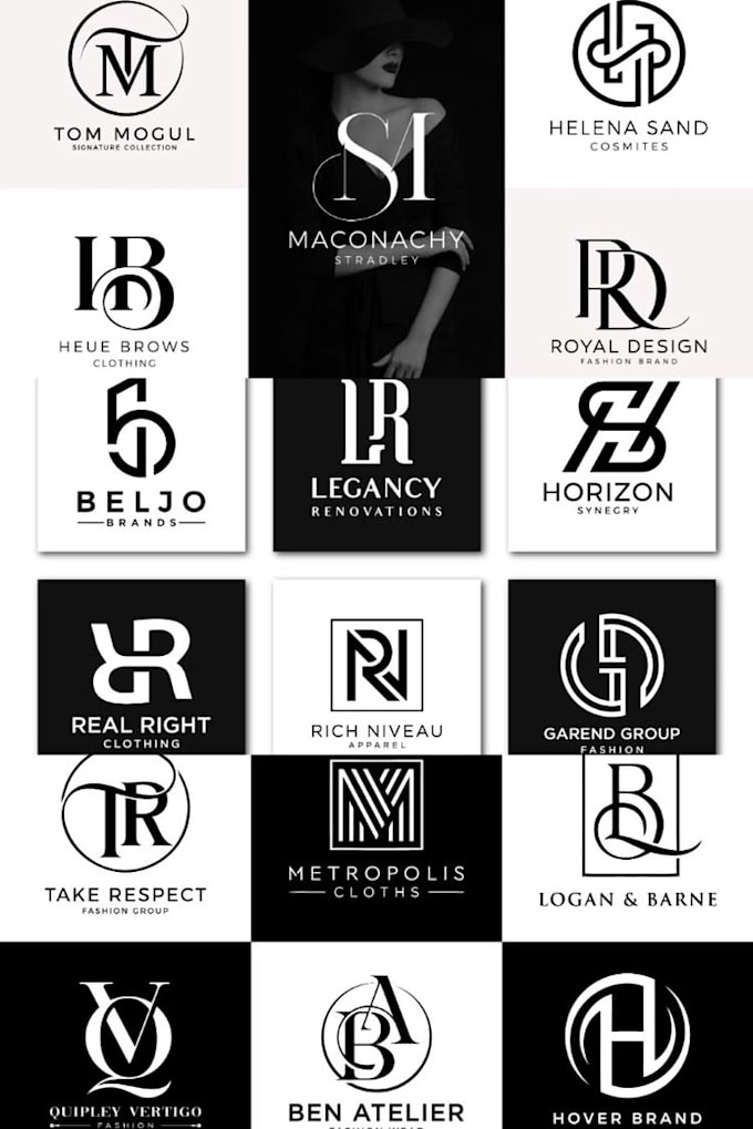 create unique fashionable professional branding