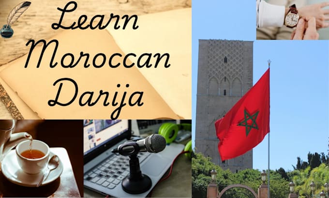 provide complete moroccan darija audio lessons  and live classes