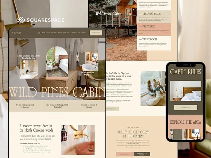 design corperate modern website wordpress, wix, squarespace