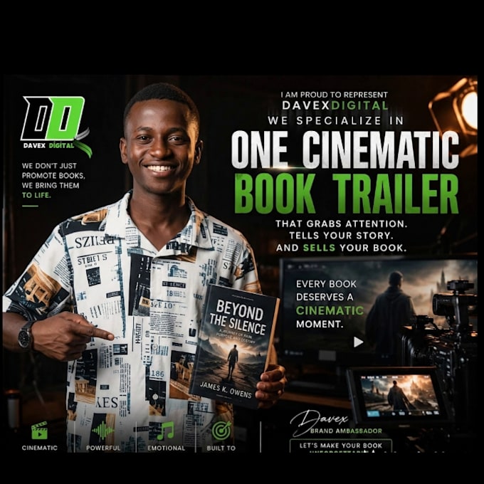 create a cinematic book trailer