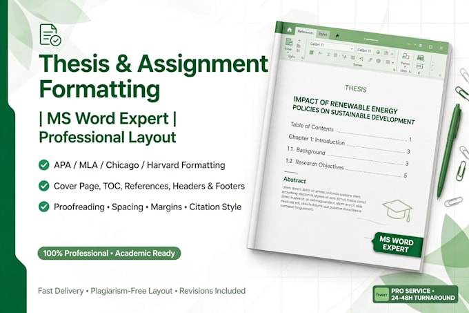 format thesis dissertation in apa 7th with toc