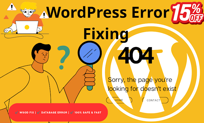 fix wordpress website errors and internal server issues