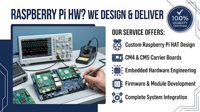 do raspberry pi hat pcb, cm4 cm5 carrier board embedded hardware firmware module