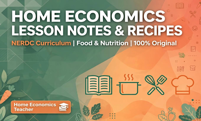 write home economics lesson note recipes and lifestyle content