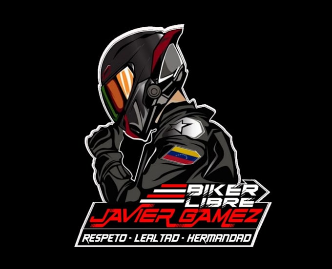 make a professional helmet logo for your brand