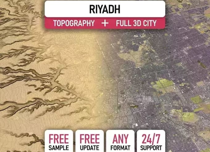 create 3d terrain model, topography map, contour  lines, relief terrain model