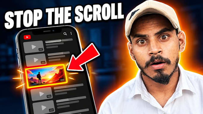 create a professional youtube thumbnail design