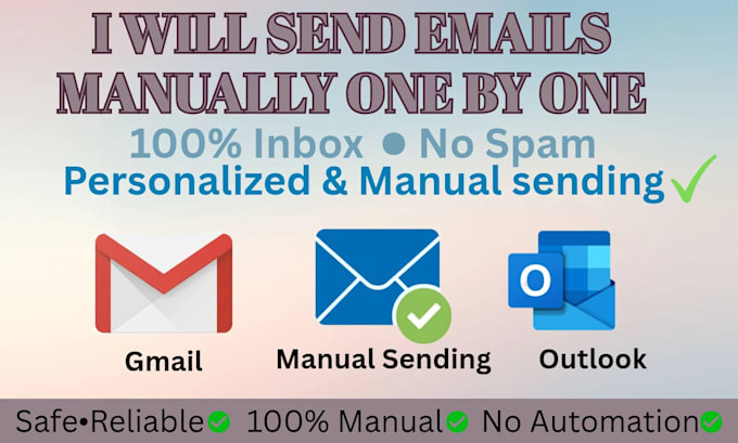 send your emails manually one by one with personalization