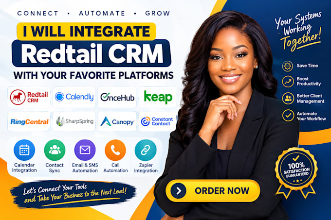 integrate redtail CRM oncehub calendly sharpsring ringcentral keap canopy