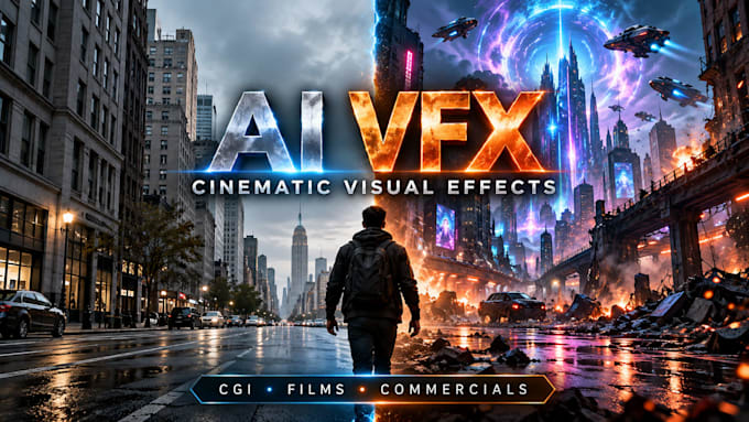 create cinematic ai vfx, cgi and visual effects on your video