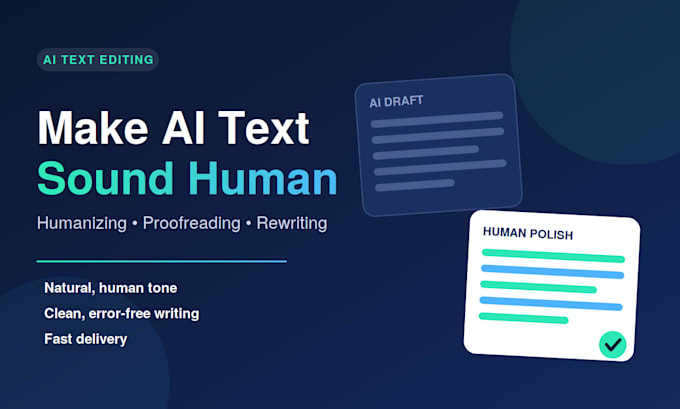 humanize, edit and rewrite ai generated content naturally