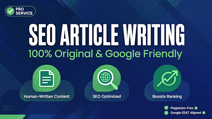 write SEO optimized articles and blog posts