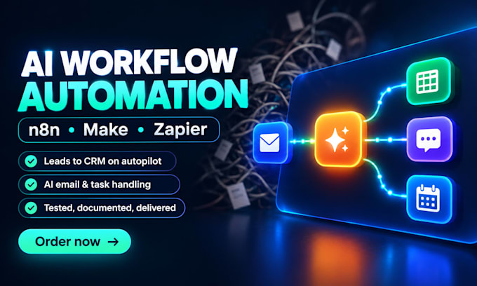 build no code ai automation workflows with n8n, zapier, make and google sheets