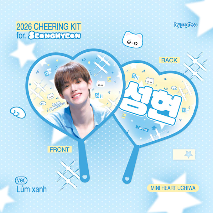 design cute kpop merch slogans and uchiwa