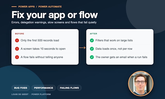 fix your power apps and power automate flows