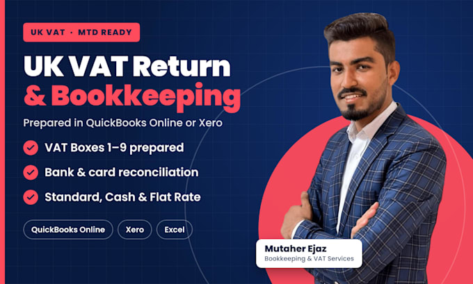do UK vat return and mtd vat bookkeeping in xero or quickbooks online