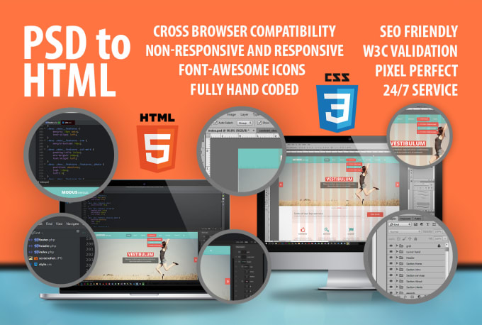 Create responsive html5, css3, bootstrap website on fiverr by Best ...