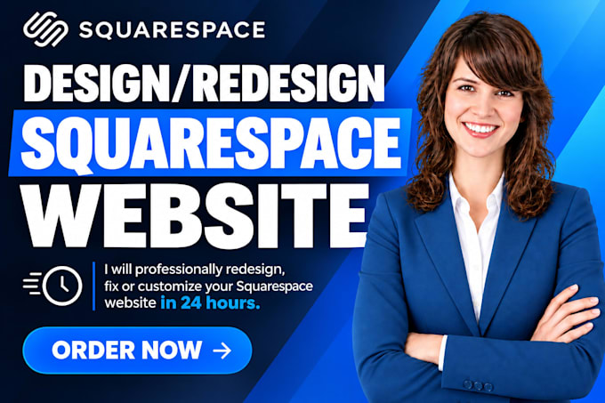 professionally redesign, fix or customize your squarespace website in 24hrs
