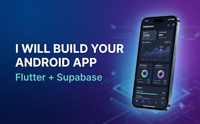 develop a custom android app with flutter and supabase