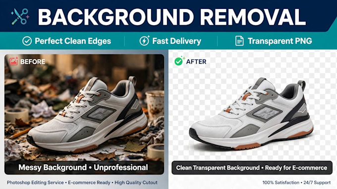 remove background from images with perfect clean edges