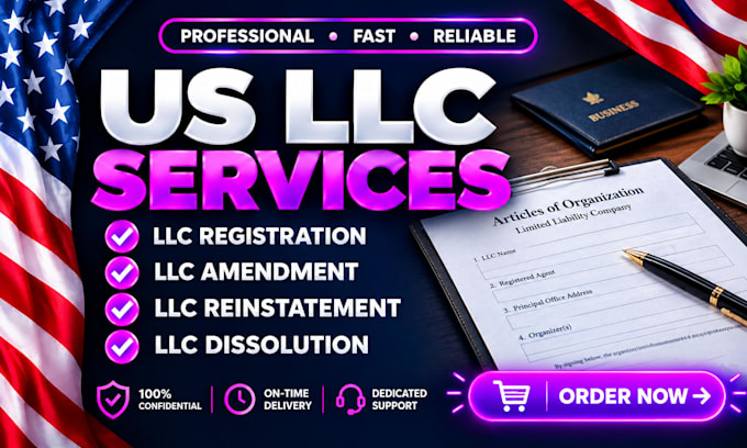 handle your llc amendment, dissolution, address change, and reinstatement