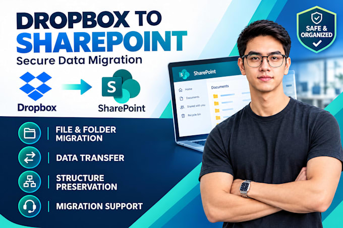 migrate your dropbox data to sharepoint or anywhere