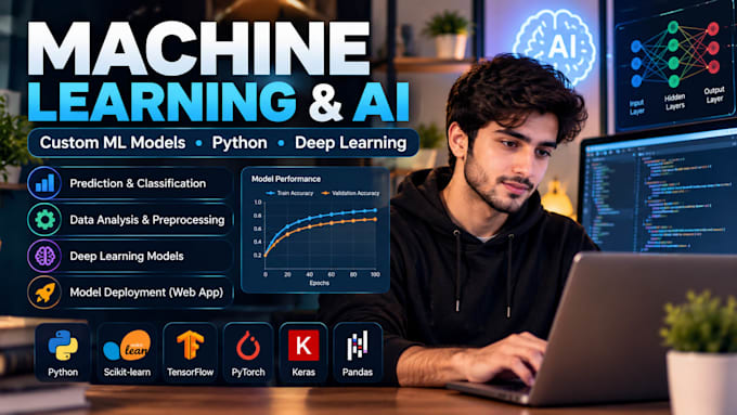 develop machine learning ai models and python solutions