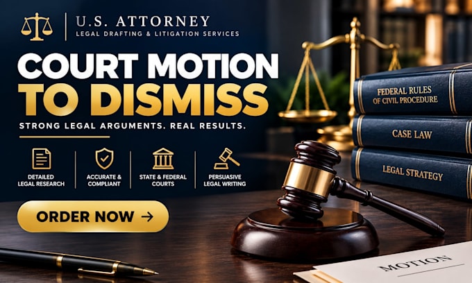 write a motion to dismiss for failure to state a claim