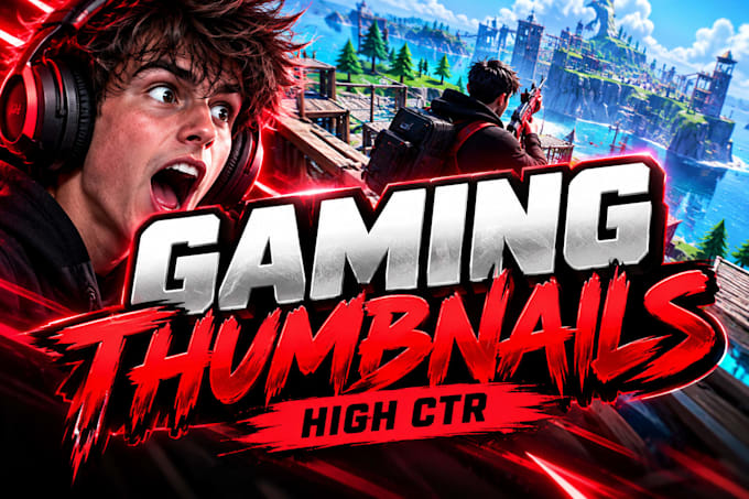 design high CTR gaming youtube thumbnails that get clicks