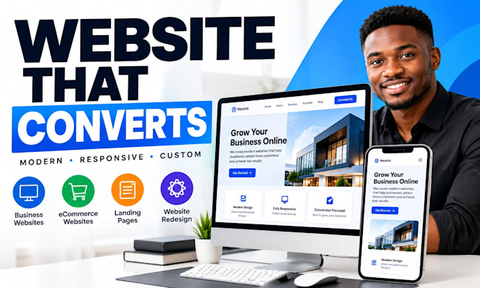 design a modern responsive website