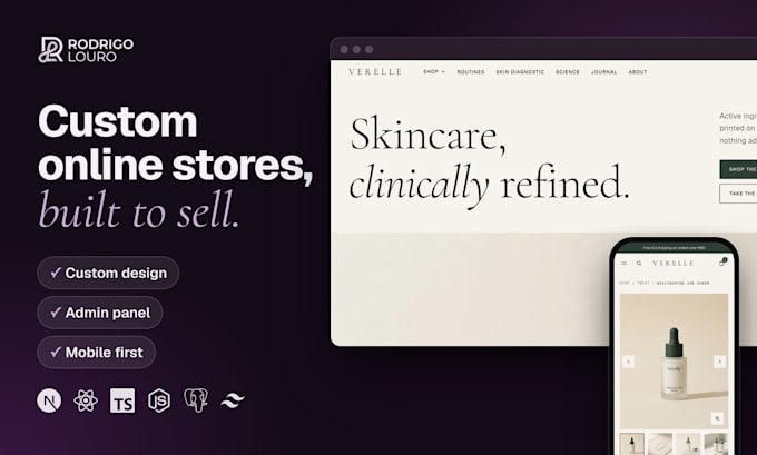 build a custom ecommerce website or online store