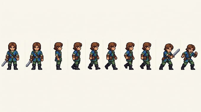 create custom retro pixel art sprites, characters, rpg assets and tilesets