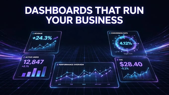 a custom interactive dashboard for your business