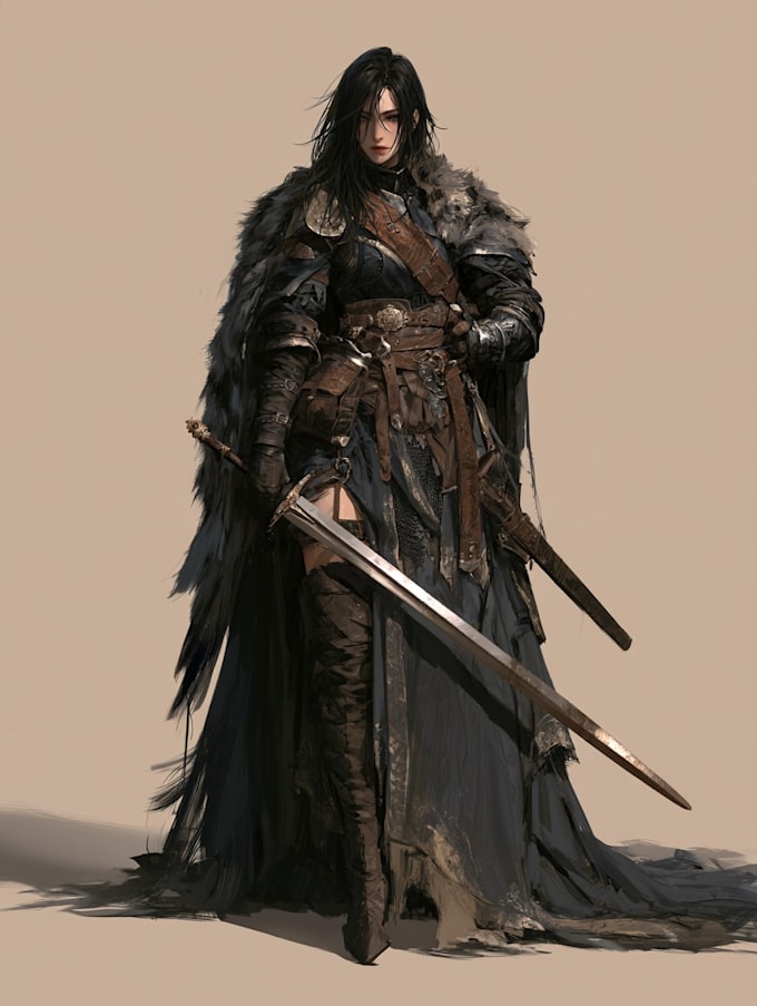 draw dnd character illustration