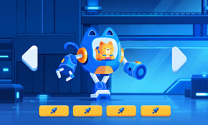 create rive, lottie animation, interactive ui and game, web animation that pop