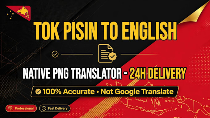 Translate tok pisin to english and english to tok pisin fast by Dereck ...