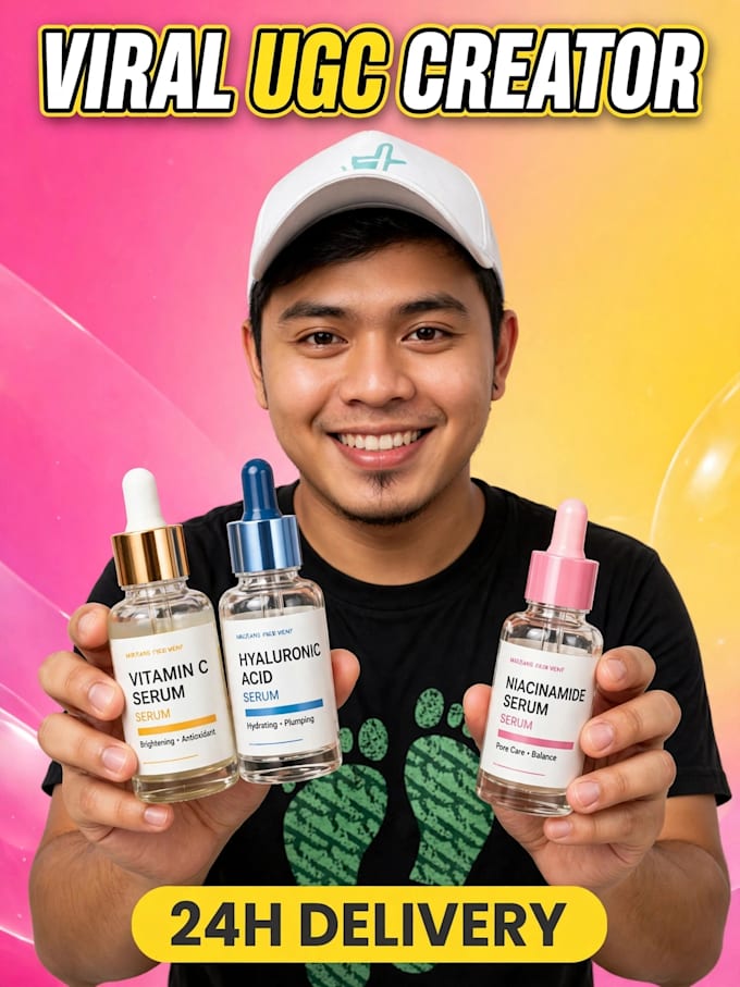 create viral tiktok ugc video for beauty skincare brand