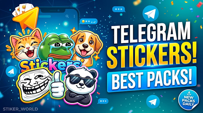 design telegram sticker for you