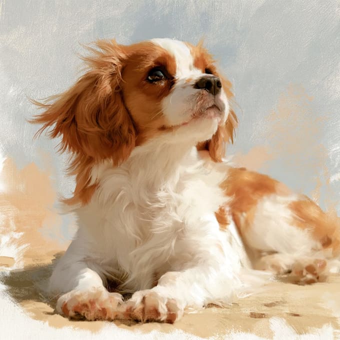 custom pet portrait, digital art, watercolor, pet memorial