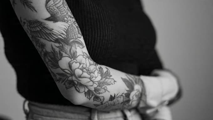 do unique black and white classic tattoo illustrations