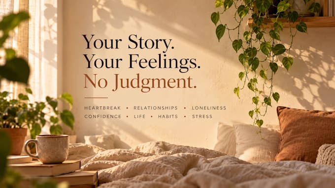 be your confidante and no judgement friend
