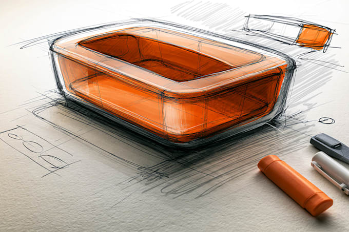 draw technical drawings and product sketches