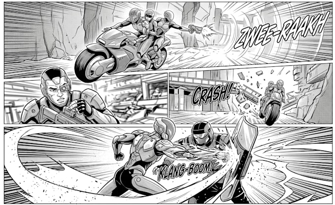 draw beautiful manga, comic and webtoon drawings