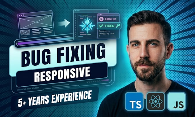 fix HTML CSS javascript react and nextjs bugs
