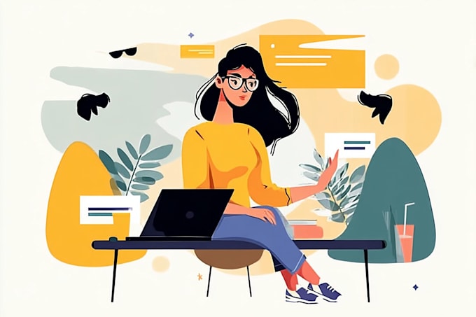 create modern flat vector illustration